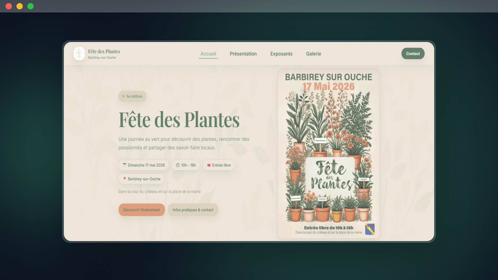 Fête des plantes screen