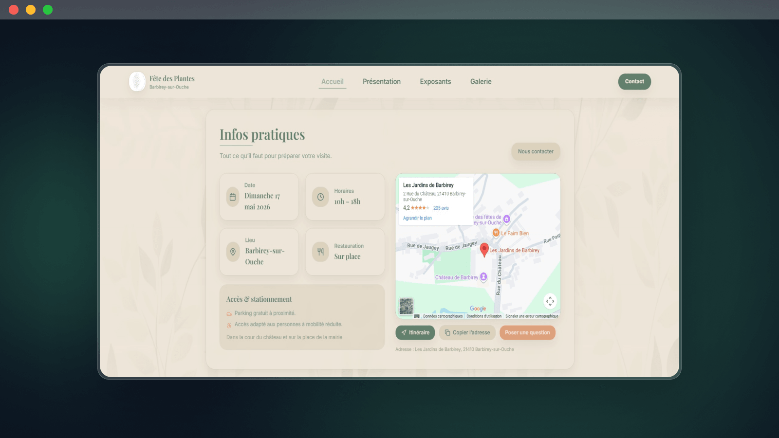 Fête des plantes screen