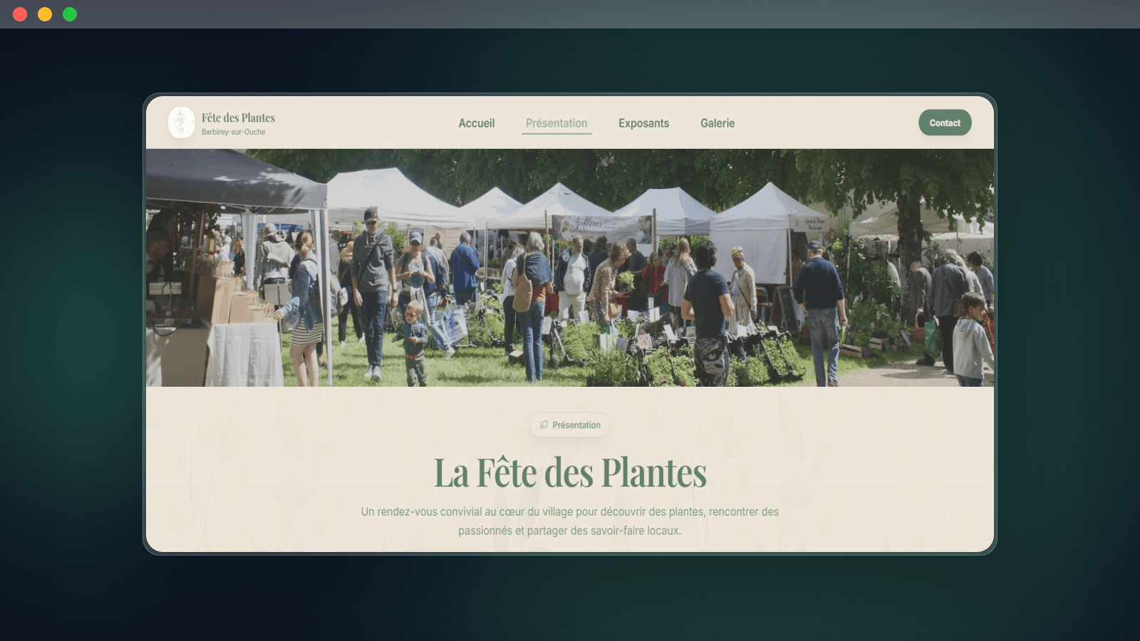 Fête des plantes screen